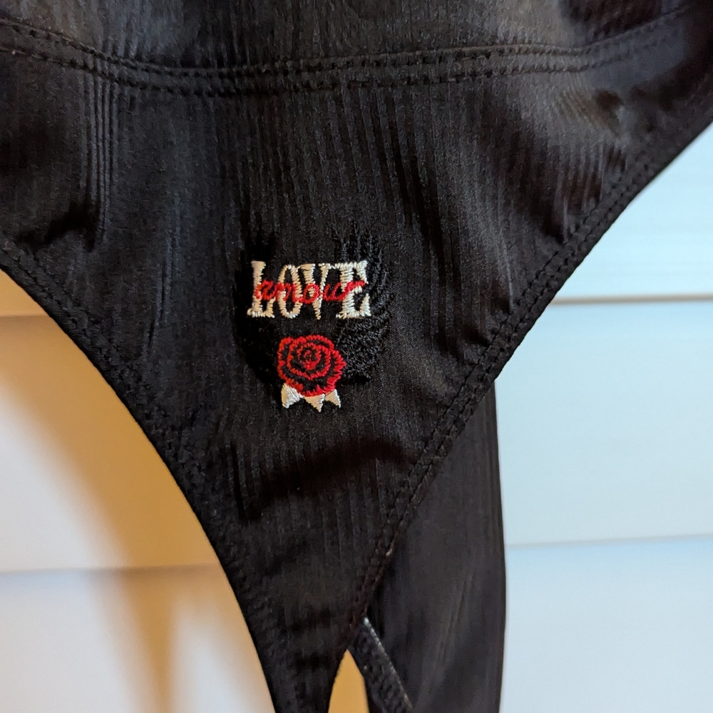 Black Long Sleeve Snap Button Top - image 2